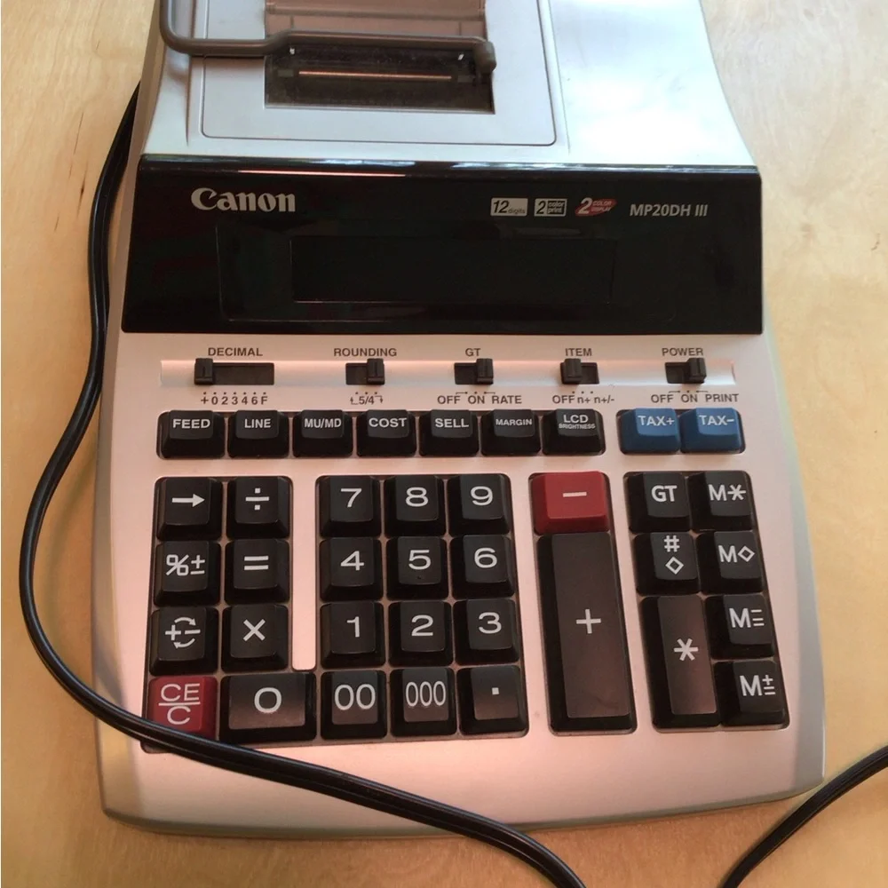 Canon MP200DH III Black and White Calculator